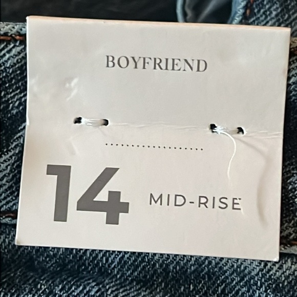 Lane Bryant Boyfriend Fit Jean With Plaid Cuff Size 14 - Picture 7 of 9